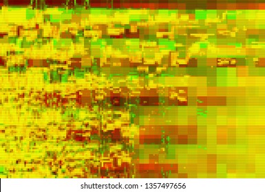 Glitch Pixel Data Moshing Digital Noise Screen Background,  Graphic.