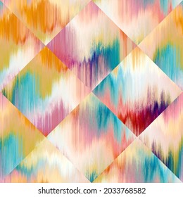 
Glitch Tie Dye Geometric Glitch Texture Background.  Liquid Flow Effect. Wavy Wet Wash Variegated Fluid Blend Pattern. Modern Blurred Futuristic ​inky Repeat. High Resolution Backdrop.