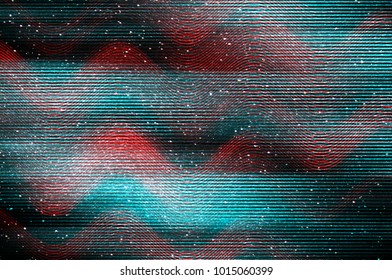 Glitch Universe Background. Old TV Screen Error. Digital Pixel Noise Abstract Design. Photo Glitch. Television Signal Fail. Technical Problem Grunge Wallpaper. Colorful Noise