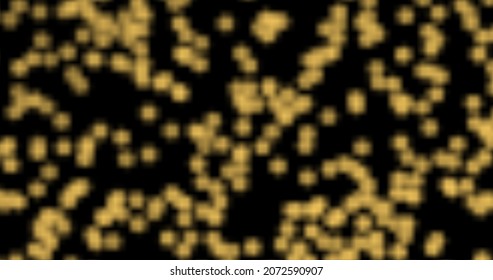 Glitter For A Holiday Card, Animation Banner. Abstract Space And Stars. Approach, Movement Of Small Gold Particles. Christmas Background	
