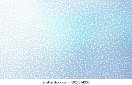 Glitter Light Blue Textured Background. Winter Holidays Shimmer Abstract Pattern. Snow Effect.