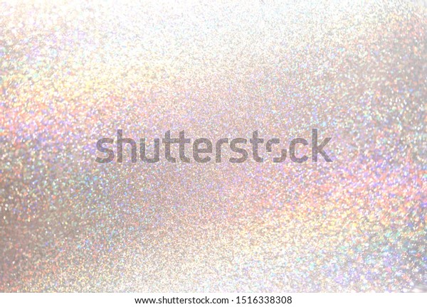 Glitter light pearl tint background.
Brilliant dust abstract precious surface. Shimmer hologram pastel
crystal texture. Celebration elite
illustration.