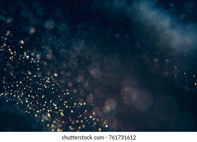 Glitter lights abstract background. Defocused bokeh dark illustration - Powered by Shutterstock