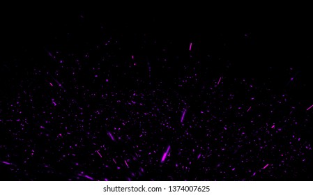 Glitter lights background. Abstract purple glitter fire particles lights texture or texture overlays