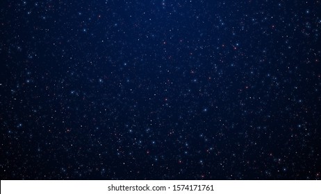 Glitter Little Millions Of Stars On Dark Blue Night Sky Background