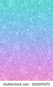 Glitter texture and blue pink color effect