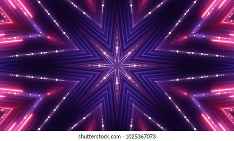 Glittering Neon Lights Stage Stock Illustration 1025367073 | Shutterstock