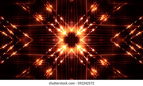 Glittering stage lights