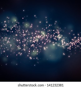  Glittering Stars On Bokeh Background