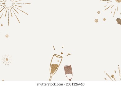 Glittery champagne background new year celebration - Powered by Shutterstock