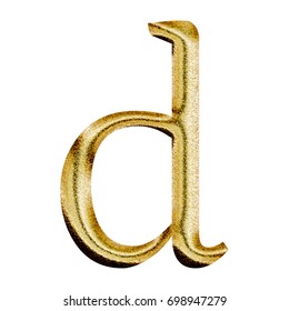Glittery Shiny Textured Gold Lowercase Small Stock Illustration ...