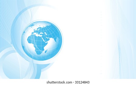 Global Background. Raster version of vector illustration.