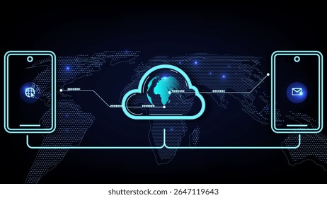 Global Cloud Access Technology Concept with Mobile Devices and Secure Network Connection - Powered by Shutterstock - Get 15% off with code: PIKWIZARD15