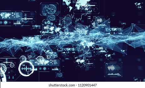 Global communication network concept. - Shutterstock ID 1120901447