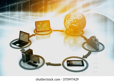 global communication network concept	