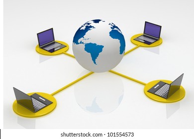 Global Computer Network concept