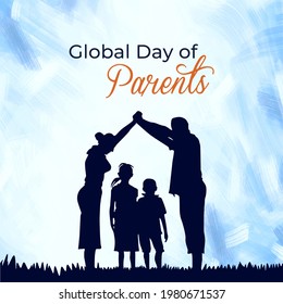 Global Day of Parents. Earth Globe Background design - Powered by Shutterstock