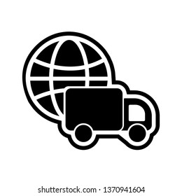 Global Delivery Icon Design Stock Illustration 1370941604 | Shutterstock