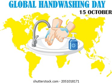 
Global Handwashing Day Poster Design. 