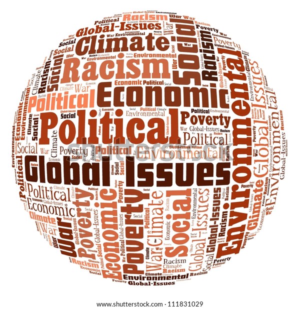 Global Issues Word Collage Stock Illustration 111831029