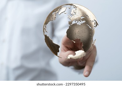 Global network concept. World map point. Global network planet E