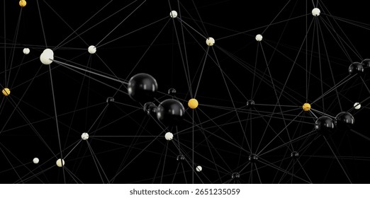 Global Network Connection Abstract Background