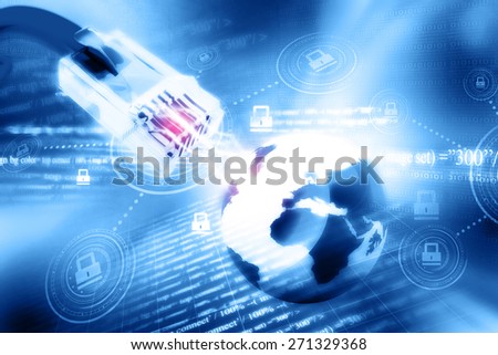 Global network connection with Internet security 