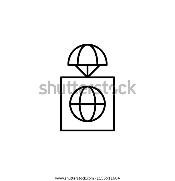 global premise icon.\
Element of drones for mobile concept and web apps illustration.\
Thin line icon for website design and development, app development.\
Premium icon