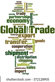 Global Trade Word Cloud Concept On Stock Illustration 372128905 ...