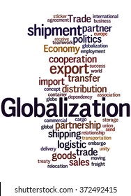 Globalization Word Cloud Concept On White Stock Illustration 372492415 ...