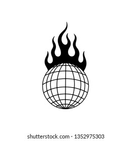 GLOBE IN FIRE
