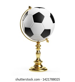 Globe Form Soccer Ball Isolated On Stock Illustration 1421788025 