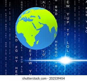 Globe Planets Meaning Solar System And Worldwide