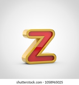 Gloosy Letter Z Lowercase 3d Render Stock Illustration 1058965025