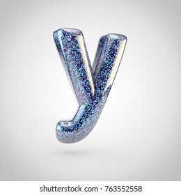 Glossy Blue Glitering Letter Y Lowercase Stock Illustration 763552558 ...