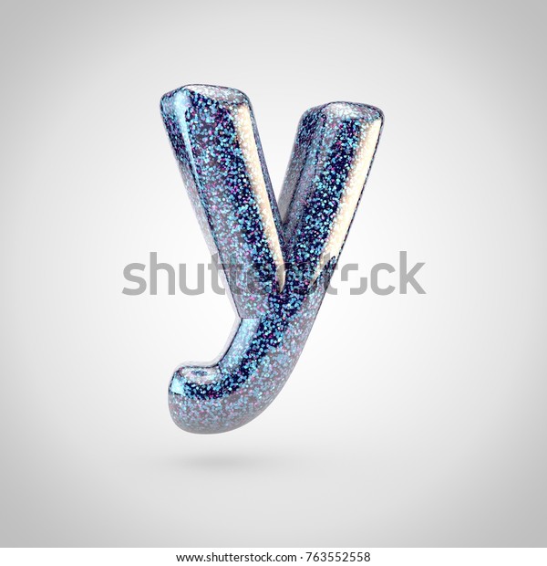 Glossy Blue Glitering Letter Y Lowercase Stock Illustration 763552558 ...