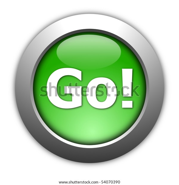 Glossy Go Start Button Internet Website Stock Illustration 54070390