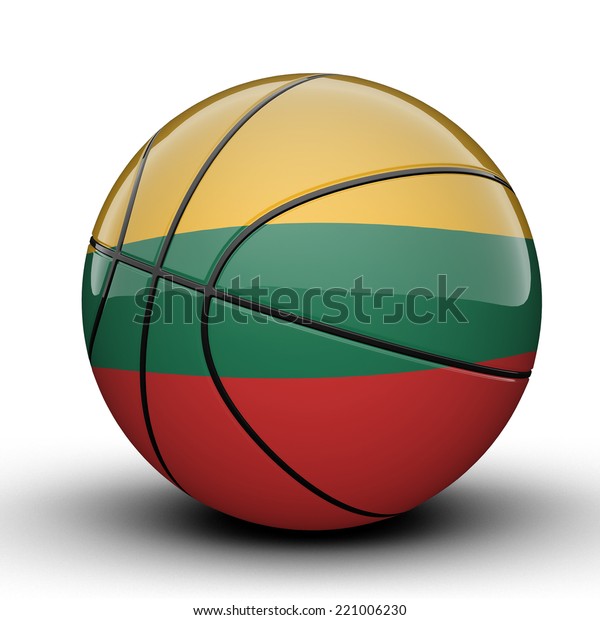 measure Cruelty instead Glossy Lithuania Basketball Ball Flag Isolated Stock Illustration 221006230  | Shutterstock