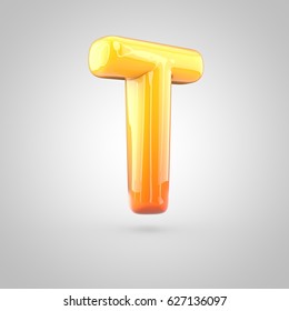 Glossy Orange Yellow Gradient Paint Alphabet Stock Illustration 627138596