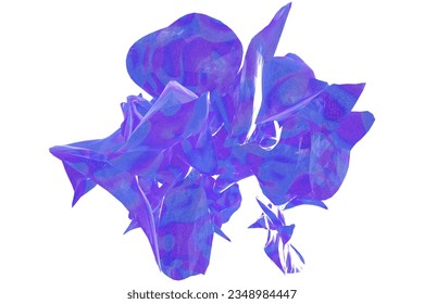Glossy polyhedrons with 3D rendering