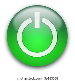 Glossy Round On Off Button Isolated Stock Illustration 36183358 ...