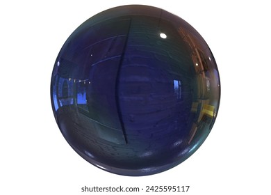 Glossy spheres with 3D rendering