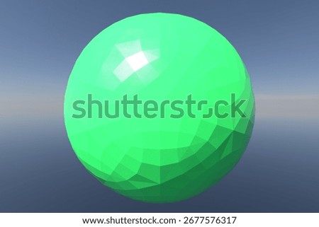Glossy spheres with 3D rendering