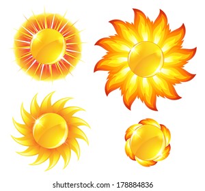 Glossy Sun Button Stock Illustration 178884836 | Shutterstock