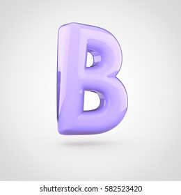 Glossy Violet Paint Letter B Uppercase Stock Illustration 582523420 ...