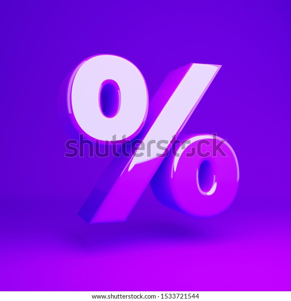 Glossy Violet Percent Symbol Violet Matte Stock Illustration 1533721544 ...