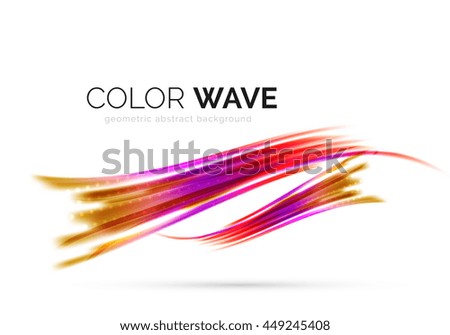 Glossy wave isolated on white background. modern futuristic curve lines, coporate identity design
