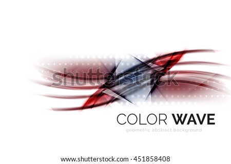 Glossy wave isolated on white background. modern futuristic curve lines, coporate identity design