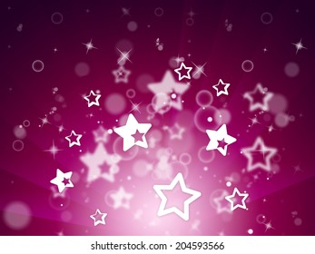 Glow Background Representing Light Burst And Starry