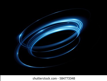 Glow Effect Ribbon Glint Abstract Rotational Stock Illustration 584773264